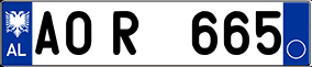 Trailer License Plate